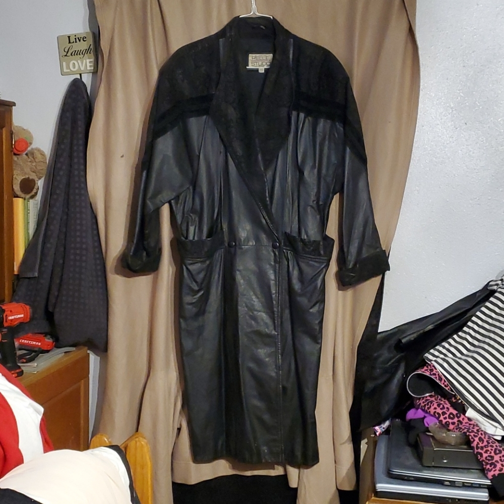 Women's Long Leather Jacket